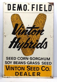 Vinton Hybrids "Demo Field" Dealer sign