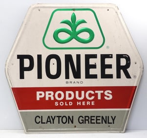 Pioneer Products Sold Here sign