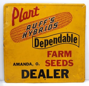 Plant Ruff's Hybrids dealer sign