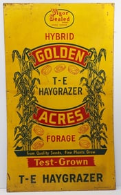 Golden Acres Hybrid Forage, E-E Haygrazer sign