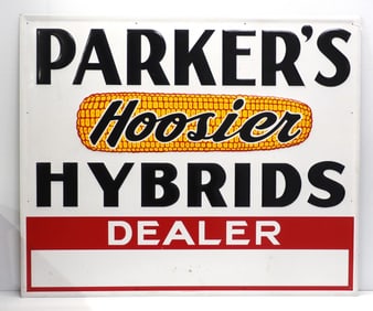 Parker's Hoosier Hybrids Dealer sign