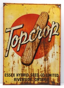 Topcrop seed corn sign