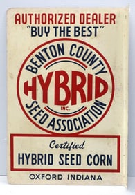 Benton County Hybrid Seed Assoc. Dealer sign