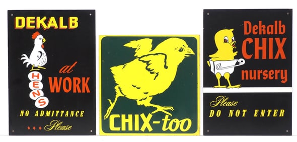 (2) Masonite seed corn signs