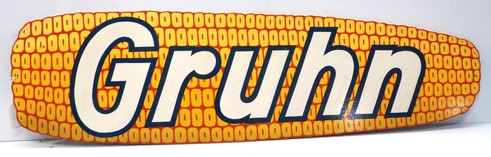 Gruhn corn cob-shaped sign