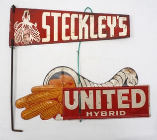 (2) Fence spinner signs