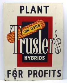 Plant Trusler's Hybrids For Profits sign