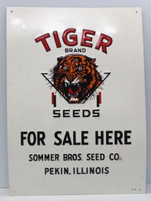 Tiger Brand Seeds For Sale Here sign