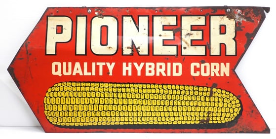 Pioneer Quality Hybrid Corn arrow sign