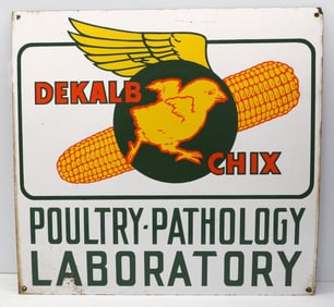 DeKalb Chix Poultry-Pathology Laboratory sign