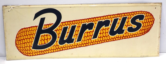 Burrus seed corn sign