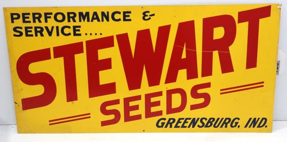Stewart Seeds sign