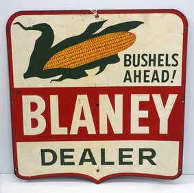Blaney Dealer "Bushels Ahead!" sign