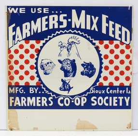 We Use Farmers-Mix Feed dealer sign