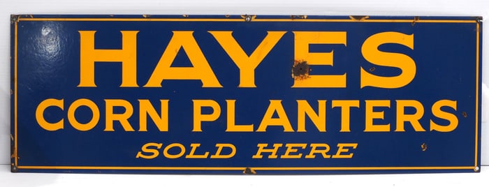 Hayes Corn Planters Sold Here sign