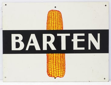 Barten seed corn sign