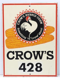 Crow's Hybrid Corn field plot sign