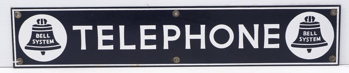 Bell System Telephone sign