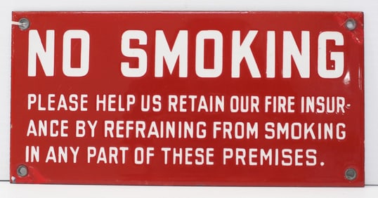 No Smoking sign