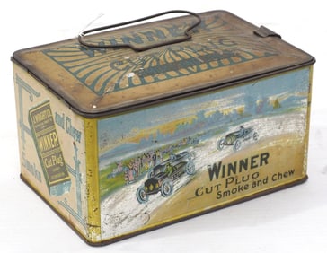 Winner Cut Plug Tobacco tin