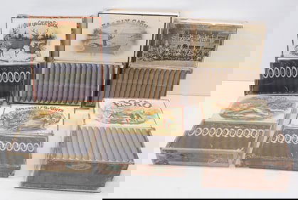 (6) Cigar boxes with graphics