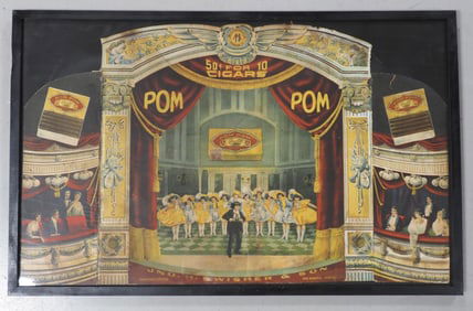 Pom Pomm Quality Cigars advertising display