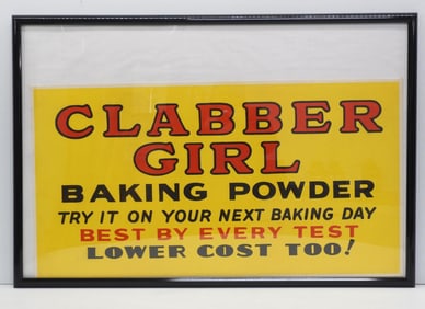 Clabber Girl Baking Powder sign