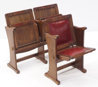 Set of salesman sample theater seats