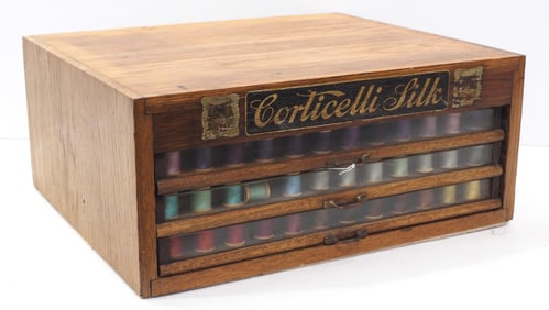 3-drawer Corticelli Silk spool cabinet