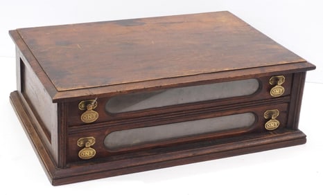 ONT wooden 2-drawer spool cabinet