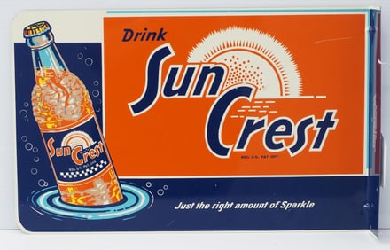 Drink SunCrest orange drink sign