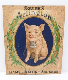 Squire's Arlington Hams-Bacon-Sausage sign