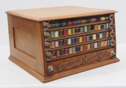 Corticelli Spool Silk spool cabinet
