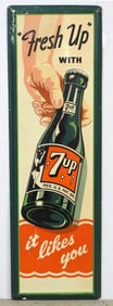 Fresh Up with 7-Up sign