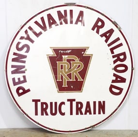 Pennsylvania Railroad TrucTrain sign