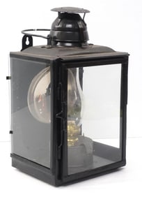 Early Handlan railroad station kerosene lamp