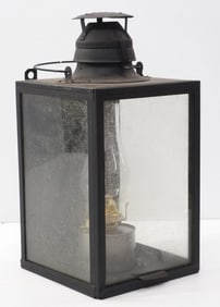 Early Handlan railroad station kerosene lamp
