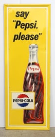 Say Pepsi Please self-framed sign