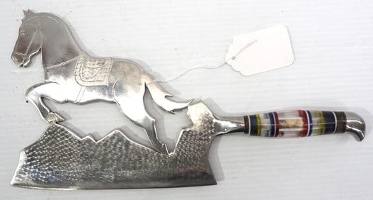 Jumping horse shaped meat cleaver