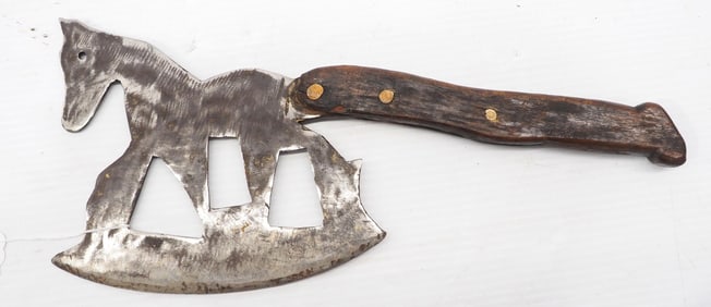 Primitive horse shaped meat cleaver