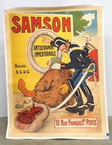 French advertisement for Samson Tires in Paris