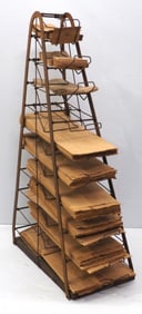 Country store metal countertop bag holder