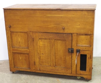 Early sideboard food warmer on wheels