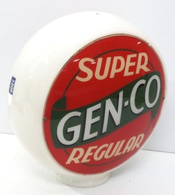 (2) Super GEN-CO Regular gas pump globe plates