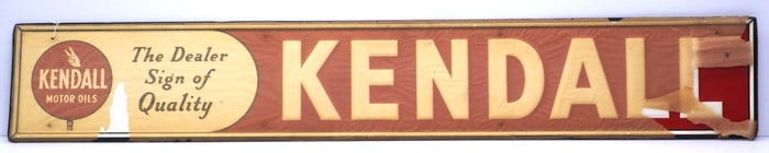 NOS Kendall self-framed sign