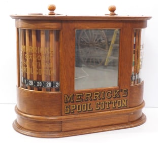 Merrick's Spool Cotton double spool cabinet