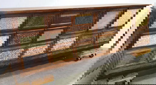 15-drawer Sherer country store seed counter