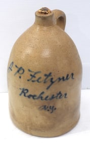 J. Fisher, Lyons NY crock jug