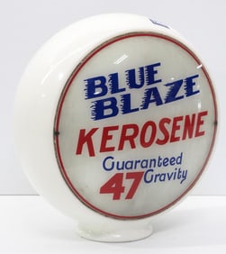 (2) Blue Blaze Kerosene gas pump globe plates