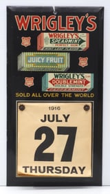 Wrigley's calendar sign